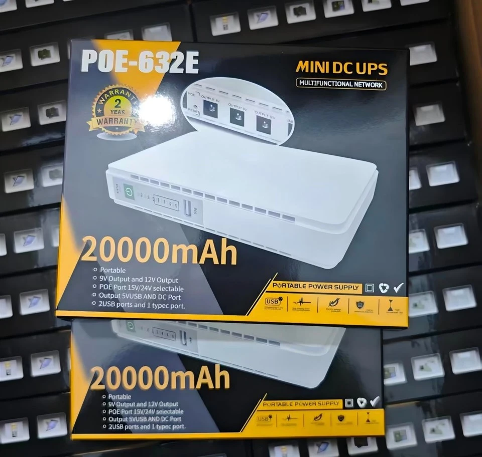 Mini DC UPS Uninterruptible Power Backup Supplies 36W Port 5V 9V 12V Poe USB 20000mAh Lithium Ion Battery Smart WiFi Router Modem Camera Mini UPS high quality
